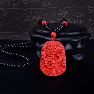 Red Dragon Necklace - Luck & Abundance