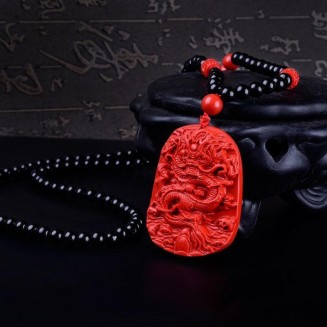 Red Dragon Necklace - Luck & Abundance