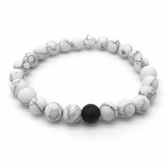 Black & White Distance Bracelets Bundle - For Couples